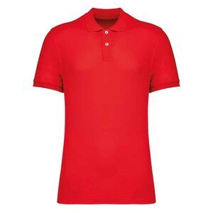 Native Spirit Mens Pique Polo Shirt / Poppy Red